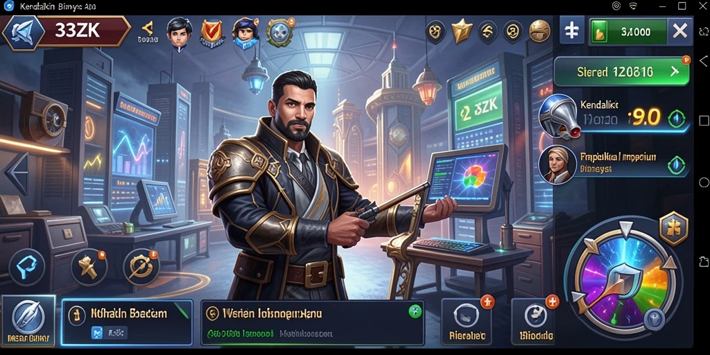 Tangkapan layar dari gameplay <strong>33ZK</strong> menampilkan momen strategis dalam pengelolaan bisnis.