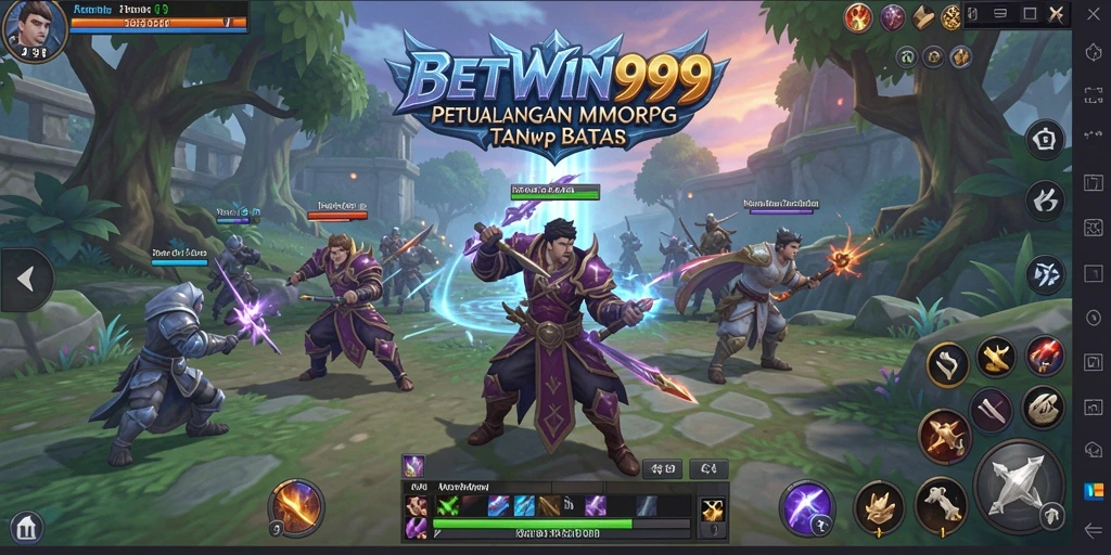 Tangkapan layar gameplay BETWIN999 yang menampilkan pertempuran epik.