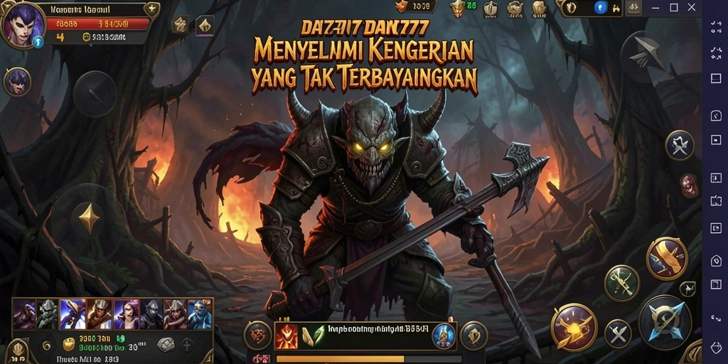 Tangkapan layar gameplay <strong>DAN777</strong> menampilkan nuansa mencekam dan kengerian yang menunggu.