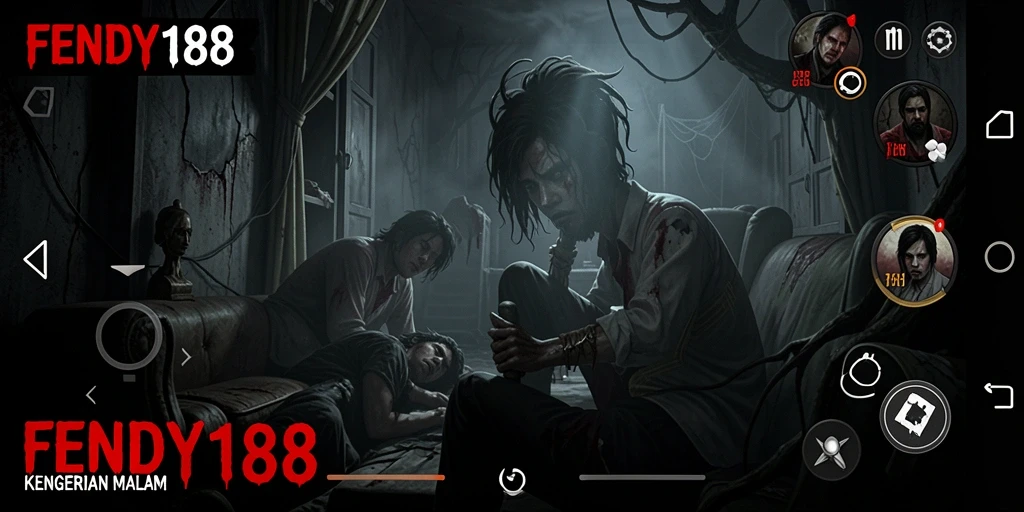 Tampilan gameplay FENDY188 yang penuh ketegangan dan kengerian.