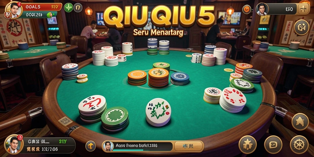 Tampilan gameplay QiuQiu yang seru dan interaktif.