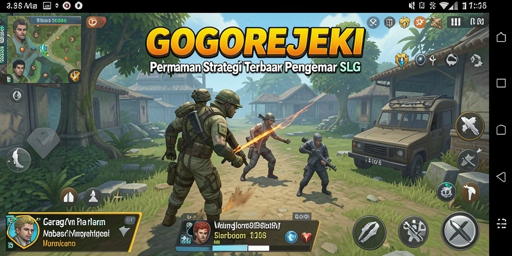 Tangkapan layar menunjukkan aksi pertempuran seru dalam GOGOREJEKI.