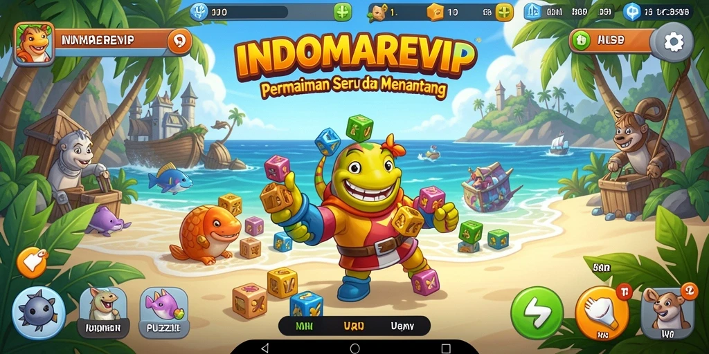 Tangkapan layar gameplay INDOMAREVIP menampilkan tantangan puzzle yang menarik.