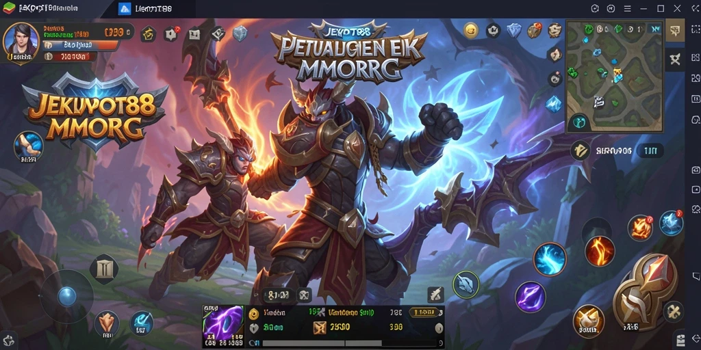 Gameplay seru dan menantang dalam JEKPOT88 MMORPG.