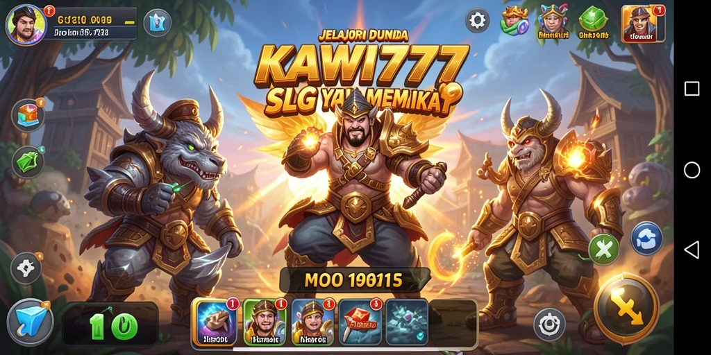 Tangkapan layar gameplay KAWI777 yang menampilkan aksi pertempuran seru.