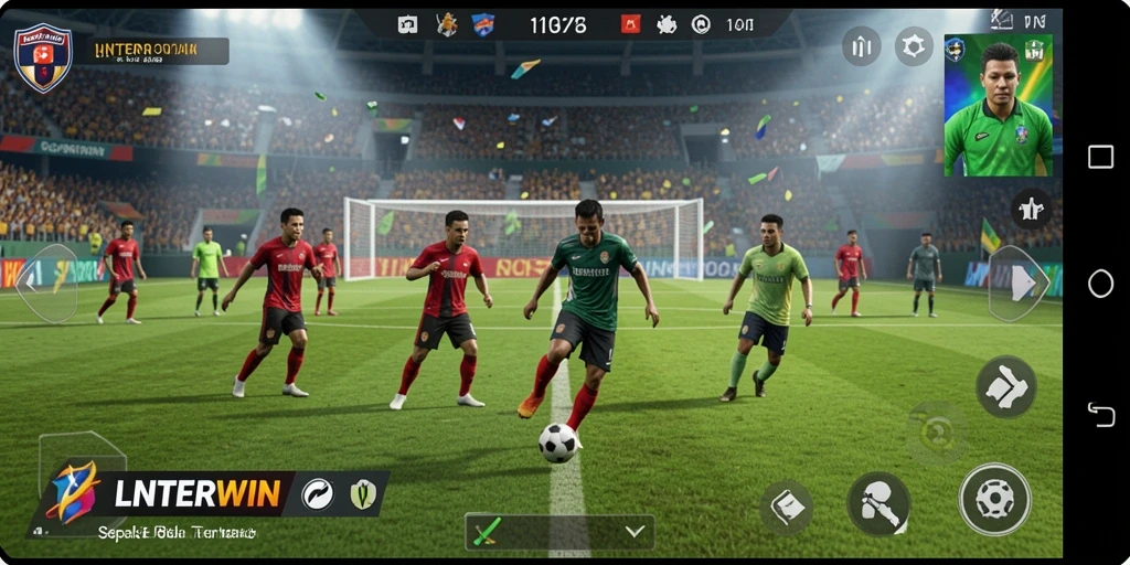 Tampilan gameplay LNTERWIN yang mendebarkan dan intens.