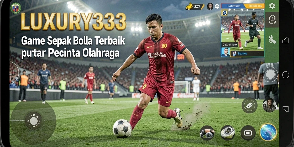 Tampilan gameplay yang mendebarkan di <strong>LUXURY333</strong> dengan aksi sepak bola nyata.