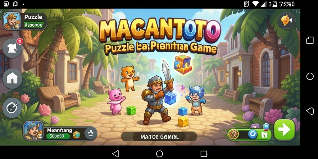 Screenshot gameplay <strong>MACANTOTO</strong> menampilkan tantangan Puzzle yang menyenangkan dan interaktif.