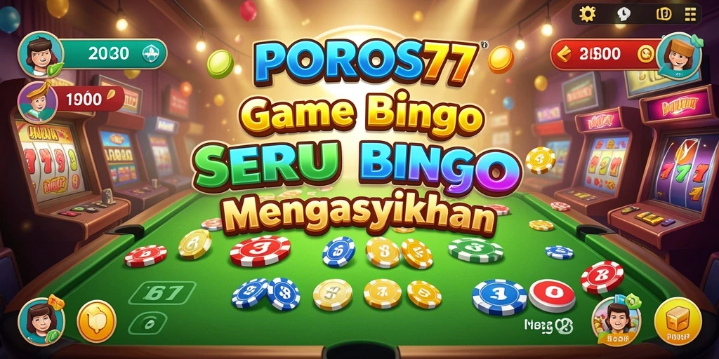 Tampilan gameplay seru dari POROS77 yang penuh warna dan interaktif.