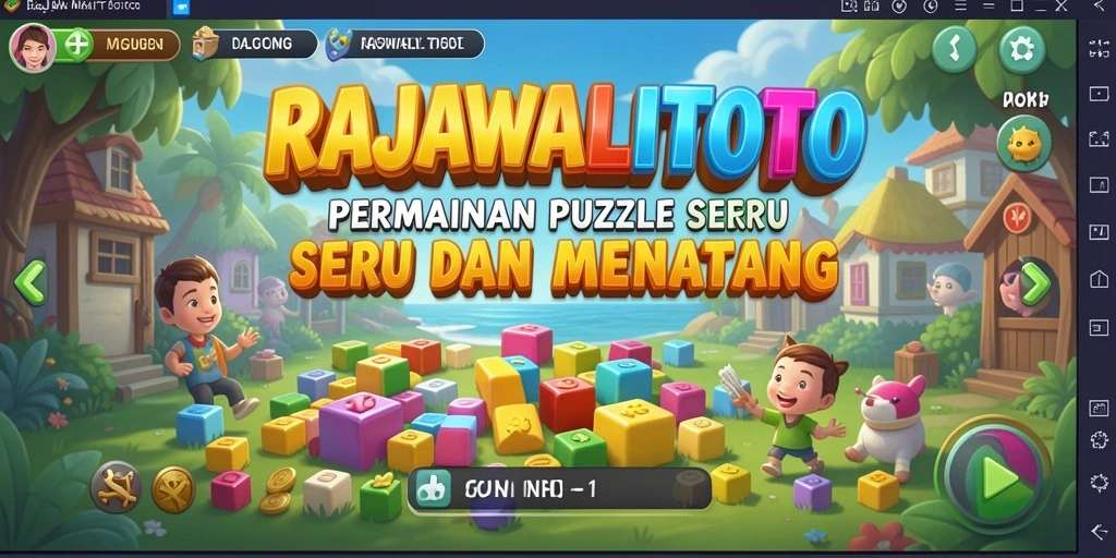 Tampilan gameplay Puzzle seru di RAJAWALITOTO.
