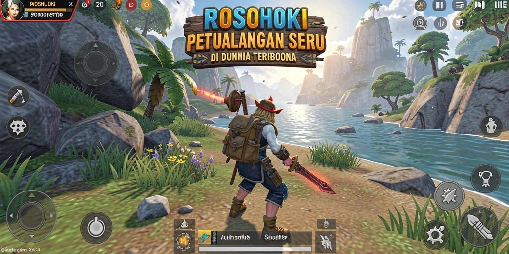 Tampilan gameplay seru di dunia terbuka ROSOHOKI.