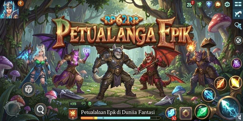 Tampilan gameplay RP62RP dengan petualangan epik dan grafis menakjubkan.