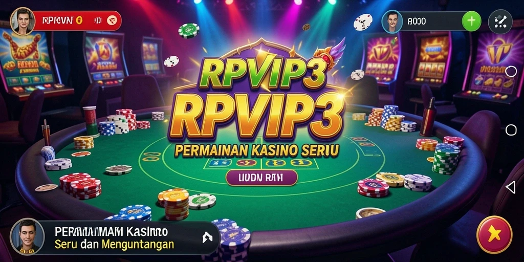 Tampilan gameplay RPVIP3 yang seru dan menarik di kasino.