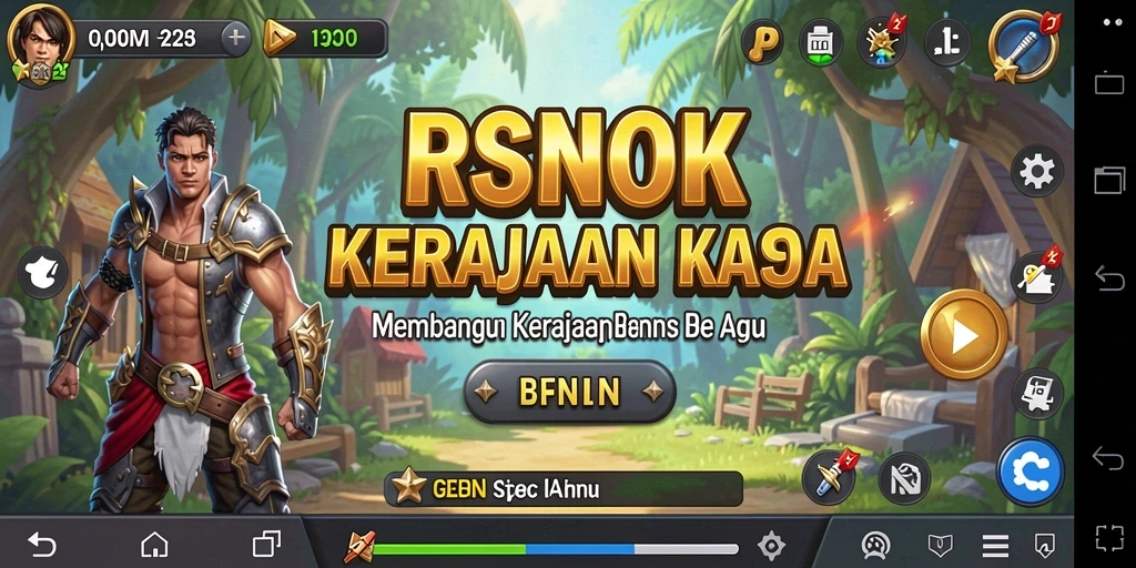 Tampilan gameplay RSNOK yang menarik dengan elemen Tycoon.