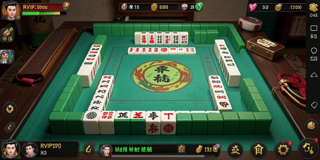 Tangkapan layar utama RVIP3 menampilkan gameplay seru Mahjong.