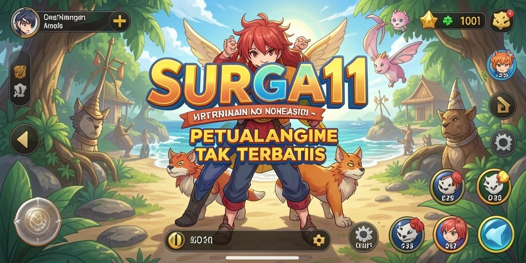 Gameplay SURGA11 yang memukau dengan karakter anime ikonik.
