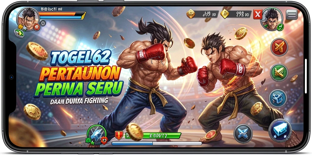 Tampilan layar permainan Fighting yang intens dan mendebarkan.