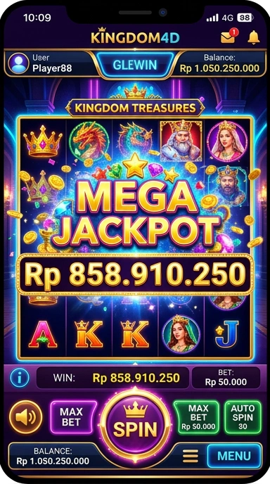 Screenshot dari kategori aplikasi di kingdom4d, menunjukkan variasi pilihan yang tersedia.